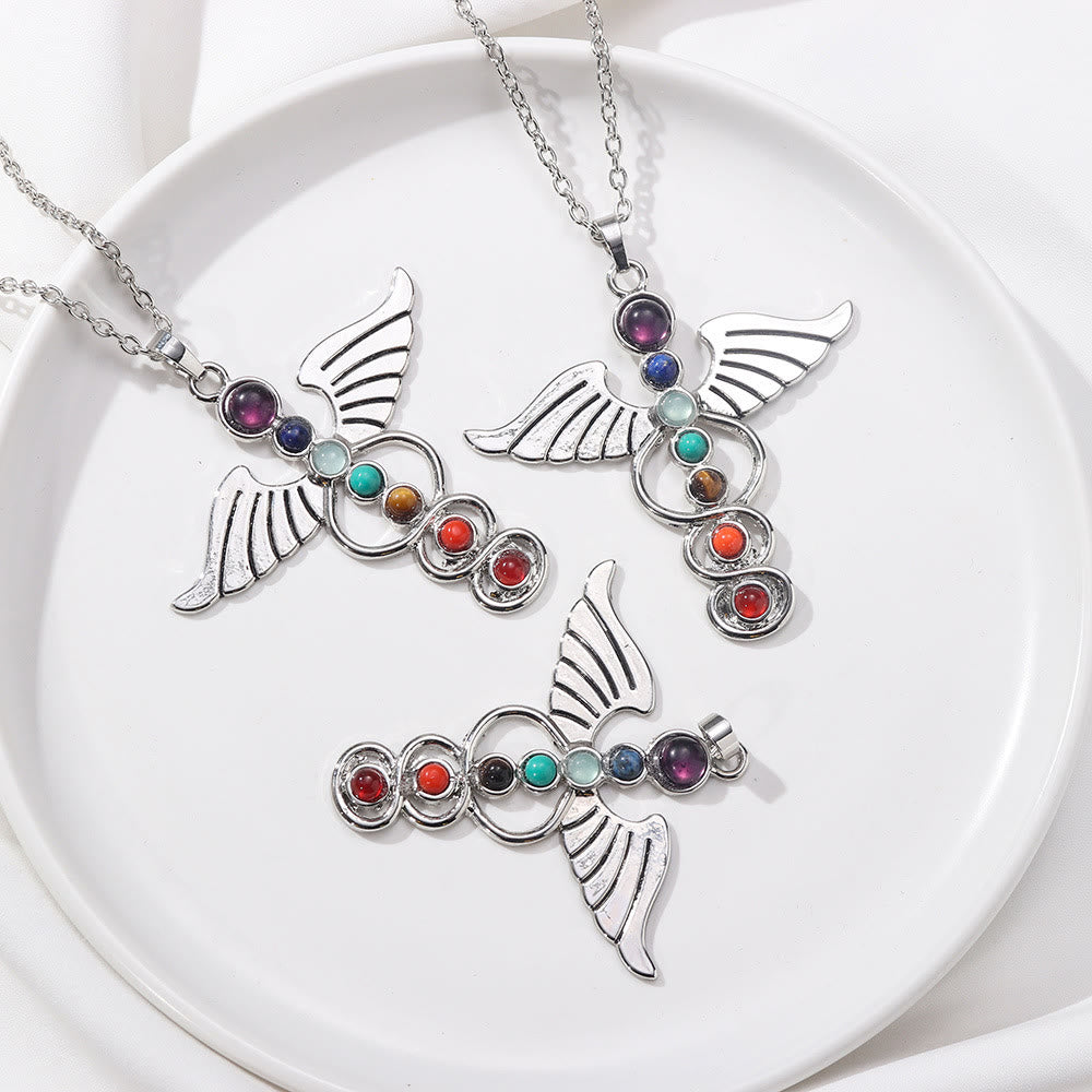 Olivenorma Wing 7 Chakra Healing Necklace - image 3