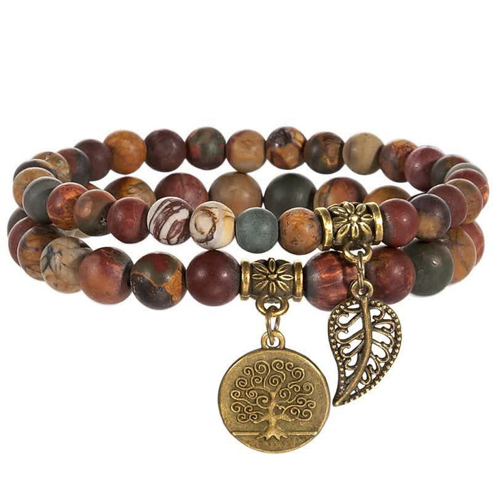 Olivenorma Picture Jasper Calm And Peace Bracelet - Picture Jasper - image 0