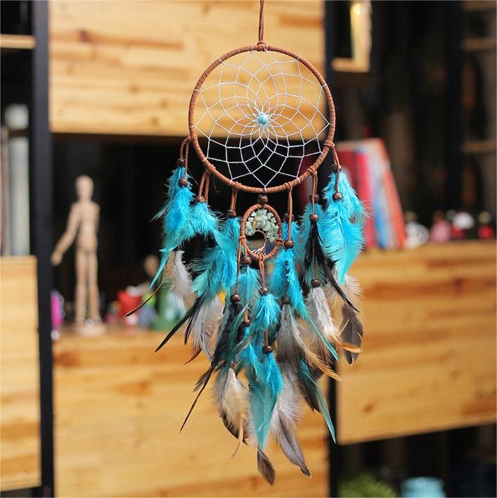 Olivenorma Green Aventurine Tree Of Life Feather Dream Catcher - image 2