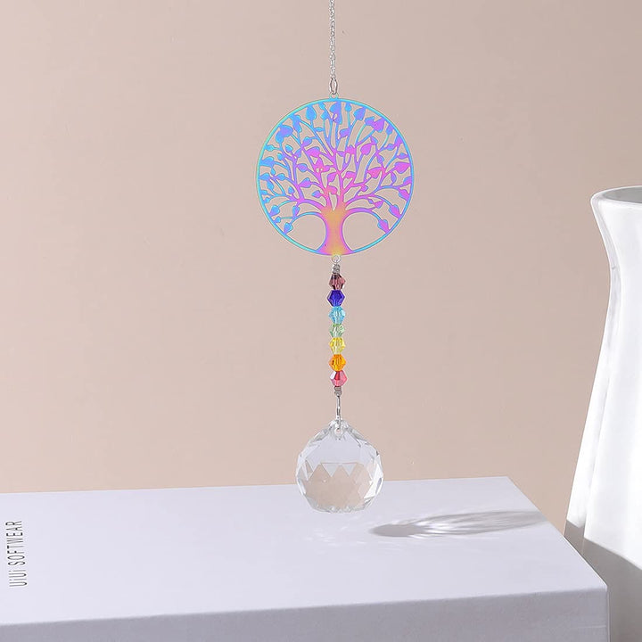 Olivenorma Clear Crystal Hanging Chakra Beads Wind Chime Suncatcher - image 11