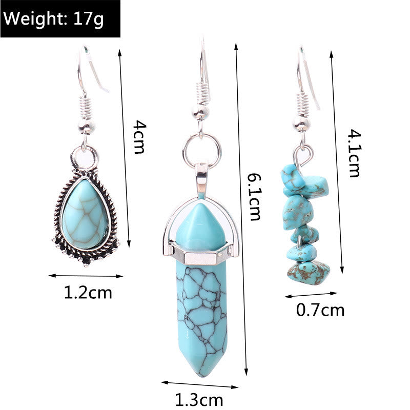Olivenorma Turquoise Earrings Multi-layered Necklace Set - image 12