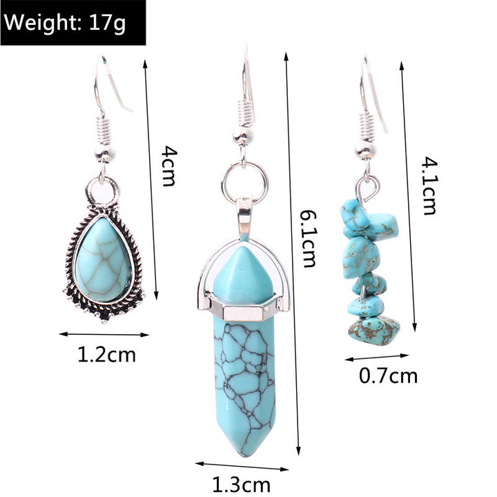 Olivenorma Turquoise Earrings Multi-layered Necklace Set - image 12