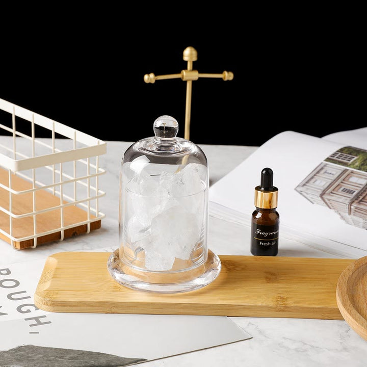 Olivenorma Diffuser Stone Flameless Transparent Cup Crystal Aromatherapy Lamp - Clear Crystal - Lily - image 5
