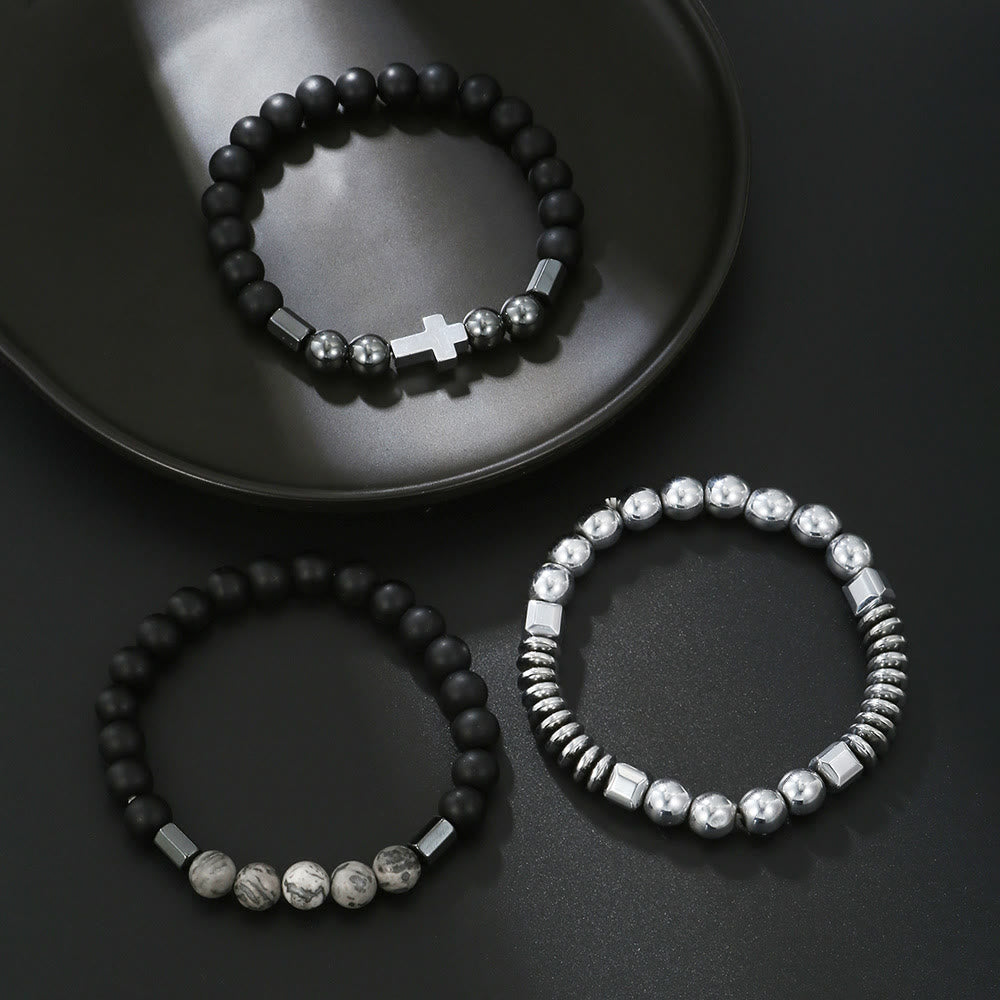 Olivenorma Mens Stacking Gemstone Set Bracelet - image 12