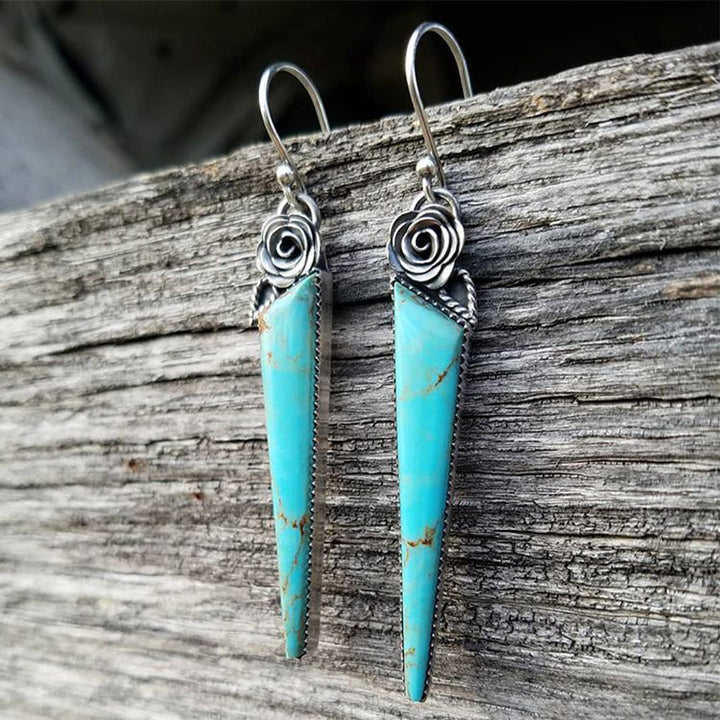 Turquoise Water Droplets Earrings - image 3