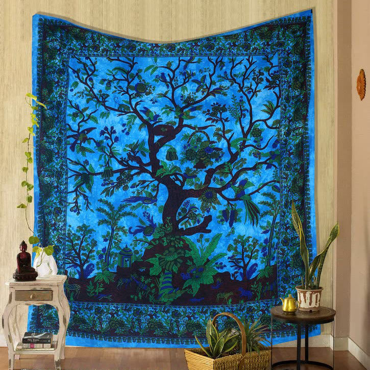 Olivenorma Green Tree Of Life Wall Hanging Psychedelic Tapestry - image 10