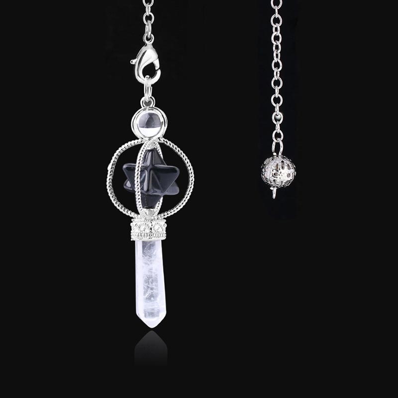 Natural Crystal Stone Pendulum - Black Onyx - image 8