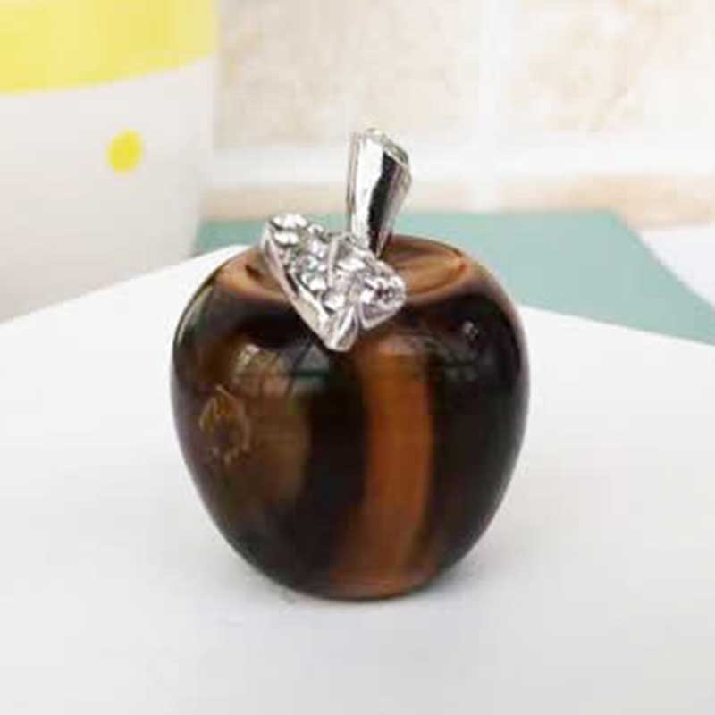 Olivenorma Peace Fruit Apple Gemstone Decoration - Tiger Eye - image 19