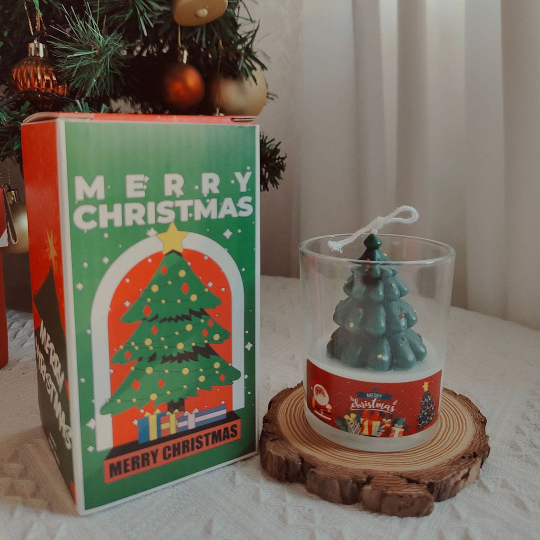 Olivenorma Christmas Santa Claus Snowman Elk Cup Candle - Christmas Tree Cup-6.5*7*10cm - image 11