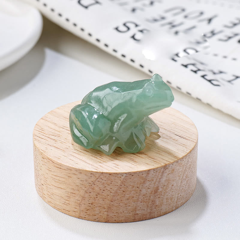 Olivenorma Natural Gemstone Carved Frog Statue Gemstone Decoration - image 31