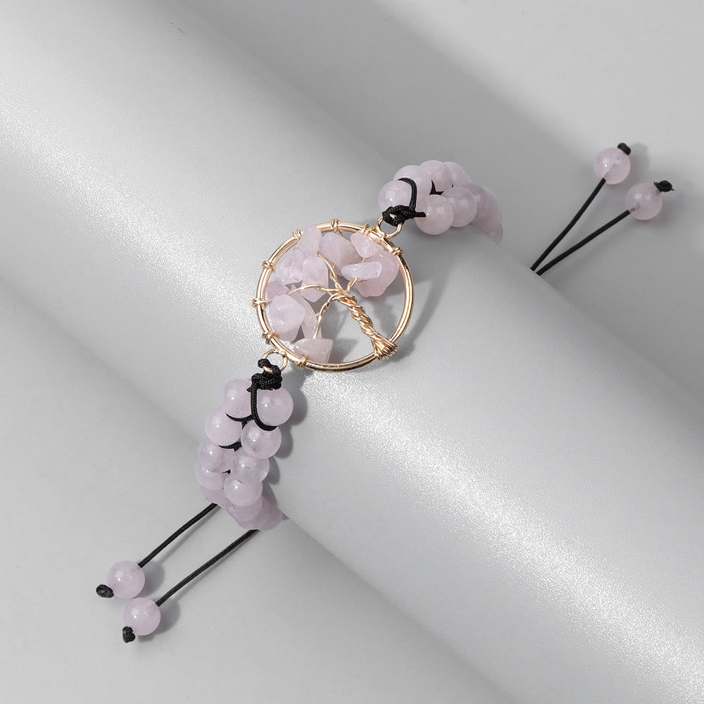 Olivenorma 6mm Beads Double Braided Tree Of Life Bracelet - image 3