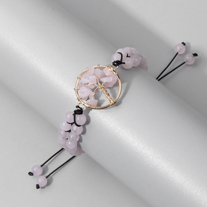Olivenorma 6mm Beads Double Braided Tree Of Life Bracelet - image 3