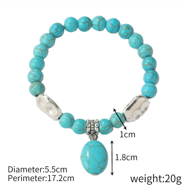 Olivenorma "Eternal Protection" Evil Eye Turquoise Bracelet - Turquoise Pendant - image 6