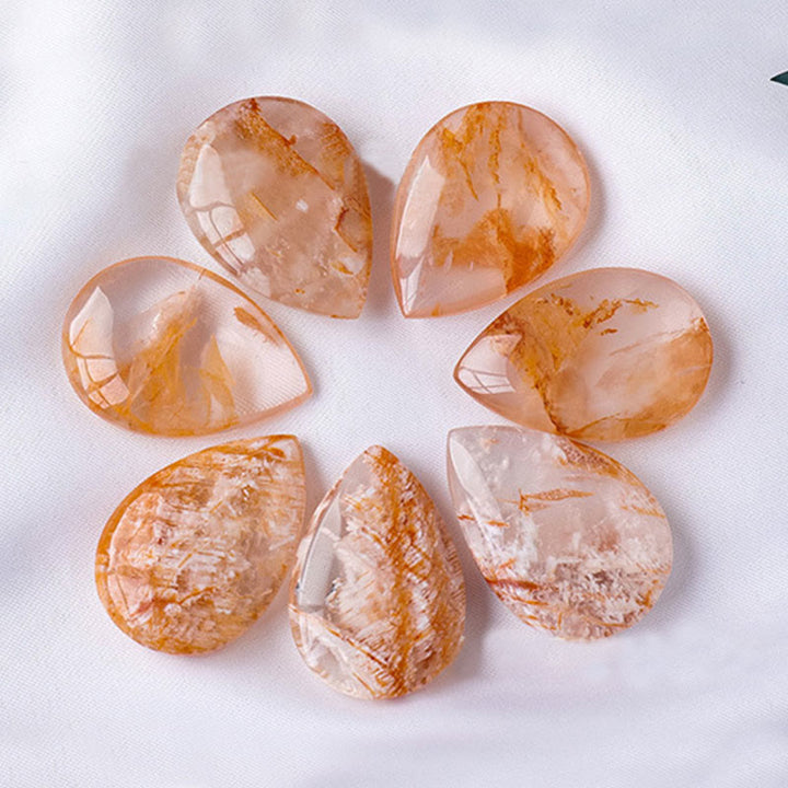 Olivenorma Ghost Phantom Quartz Drop Shape Natural Stone - image 2