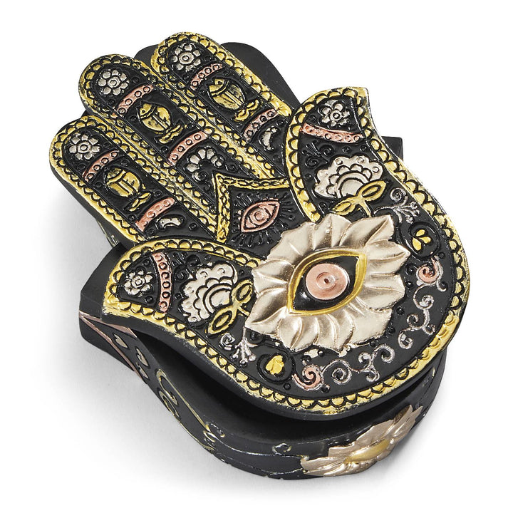 Olivenorma Handpainted Evil Eye Hamsa Box Ornamet Decoration - 19cm*9cm*3.7cm - image 0