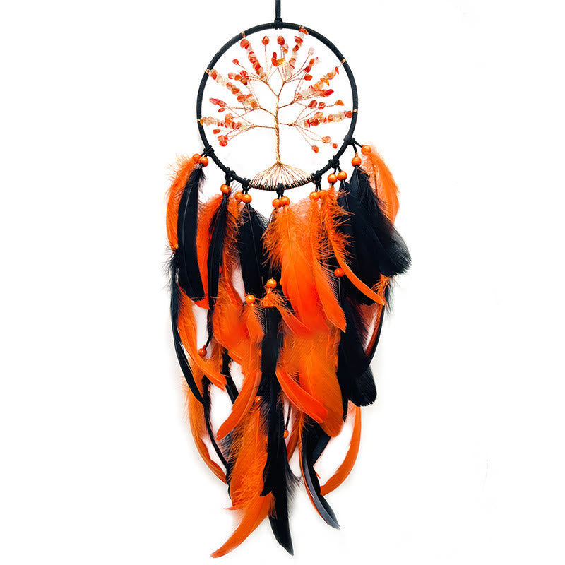 Olivenorma Yellow Agate Tree Of Life Dream Catcher - image 4