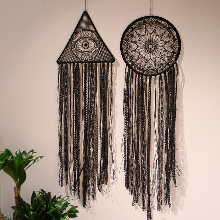 Olivenorma Evil Eye Woven Triangle Tassel Dream Catcher - image 8