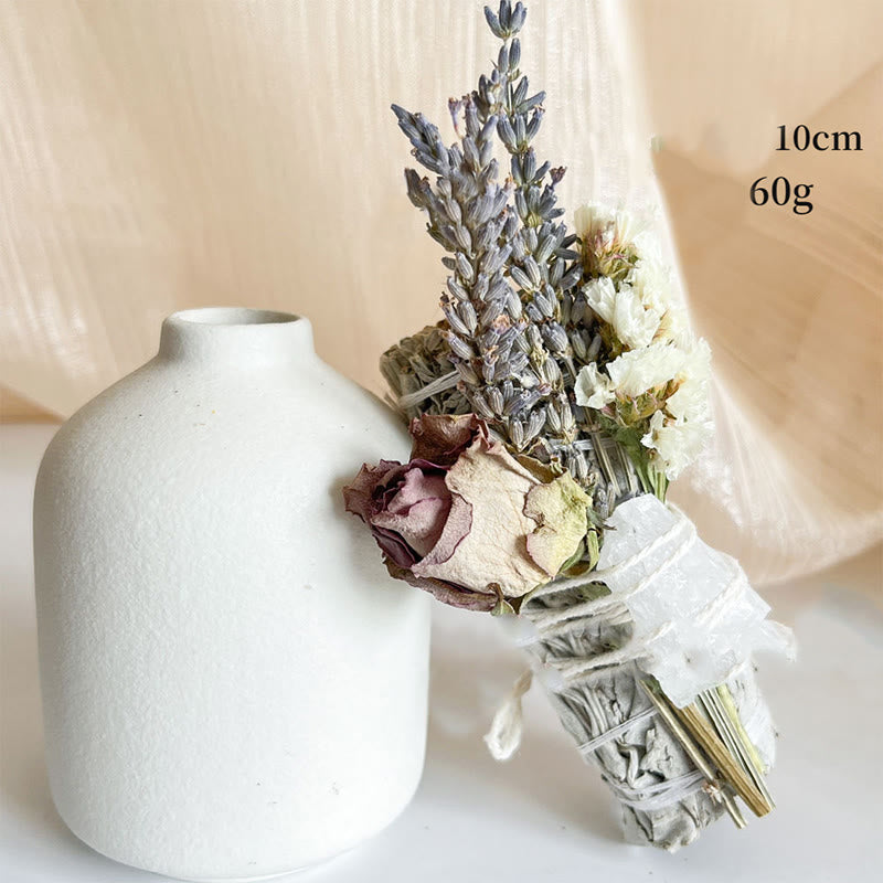 Olivenorma Natural Crystal California Aromatherapy Sage - White Sage & Purple Rose & Clear Crystal - image 7