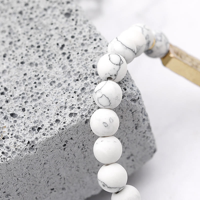 Olivenorma Natural Gemstone Wisdom Engraving Bracelet - image 9