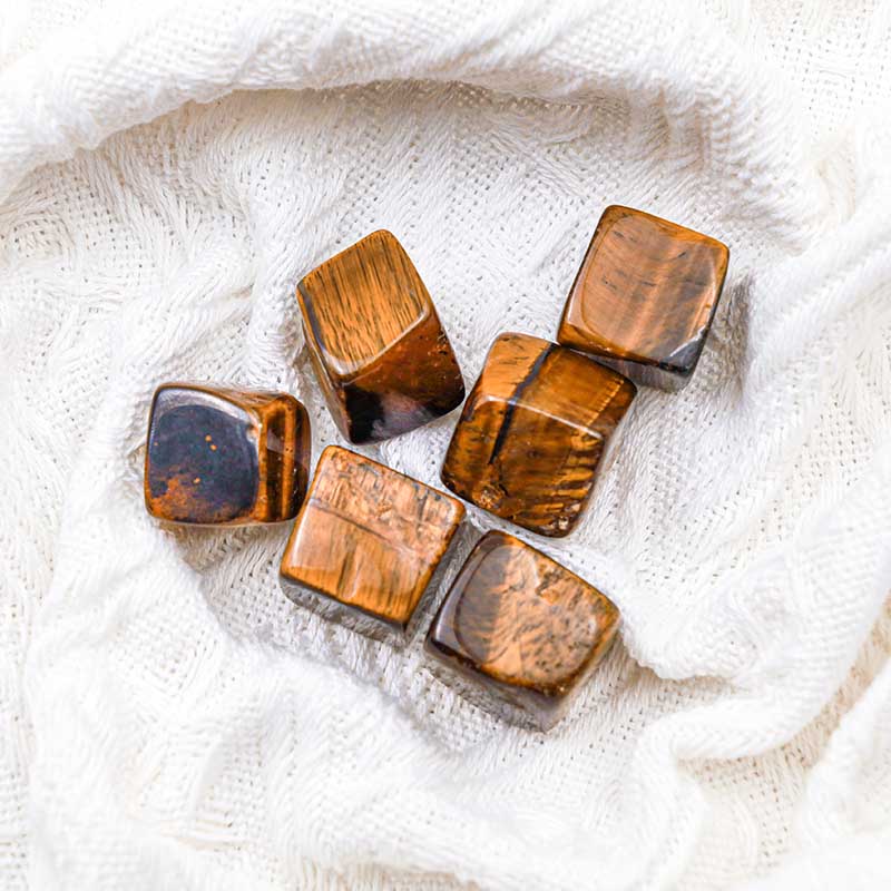 Olivenorma Tiger Eye Protection Crystal Cube - image 3