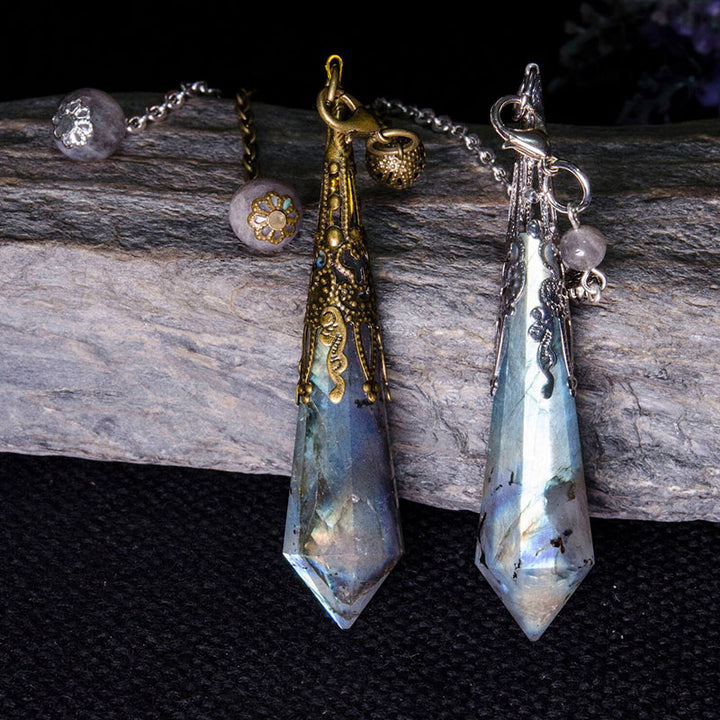 Olivenorma Labradorite Protection Pendulum - image 0