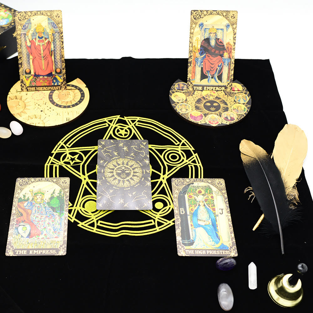 Olivenorma Full Kit Gold Foil Divination Box Set Tarot Deck Cards - image 4