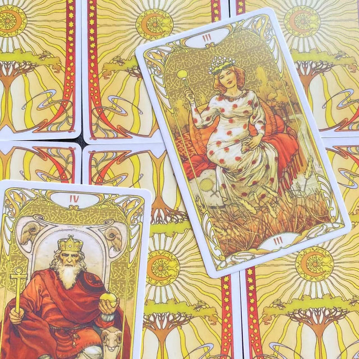 Olivenorma Golden Art Nouveau Tarot Deck Cards - image 5