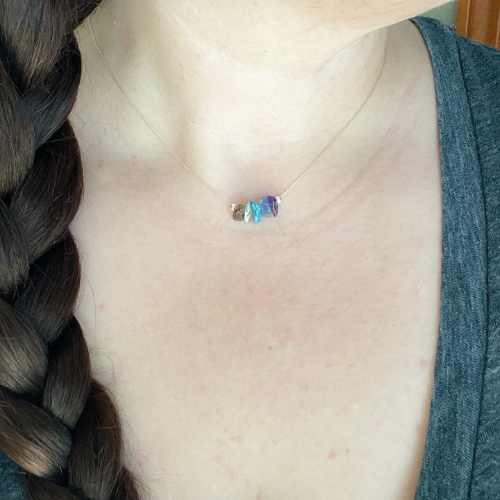 Olivenorma Natural Stone Zodiac Sign Choker Necklace - image 11