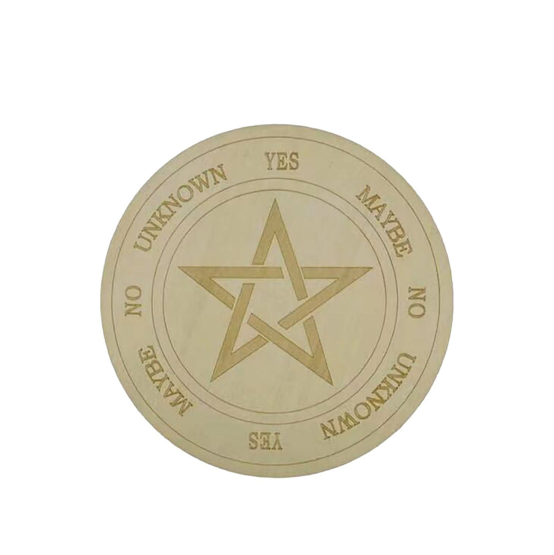 Olivenorma Meditation Wooden Sign Mysterious Witch Altar Ornamet - 25cm - Stars - image 1