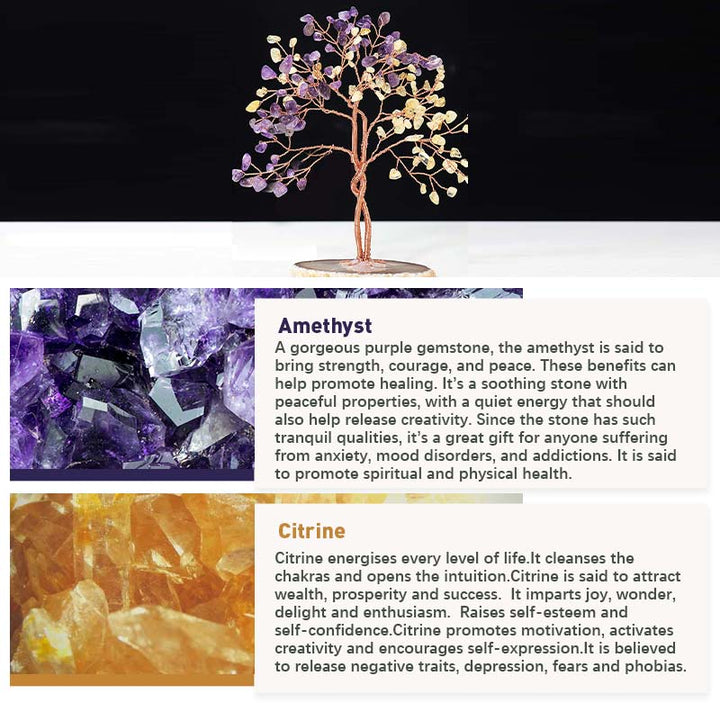 Olivenorma Natural Crystal Stone Feng Shui Tree - image 8