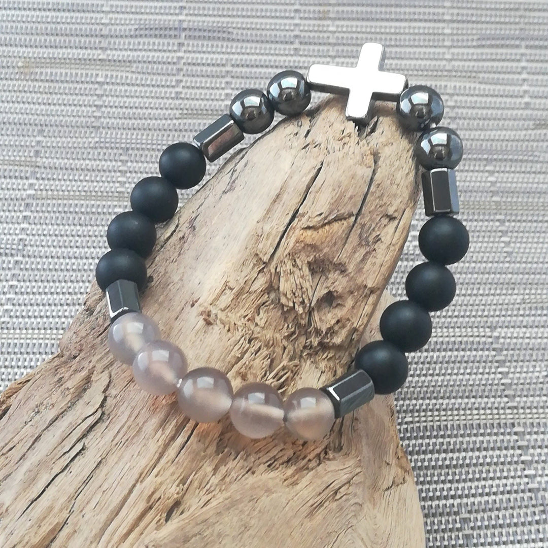 Olivenorma Mens Stacking Gemstone Set Bracelet - image 8