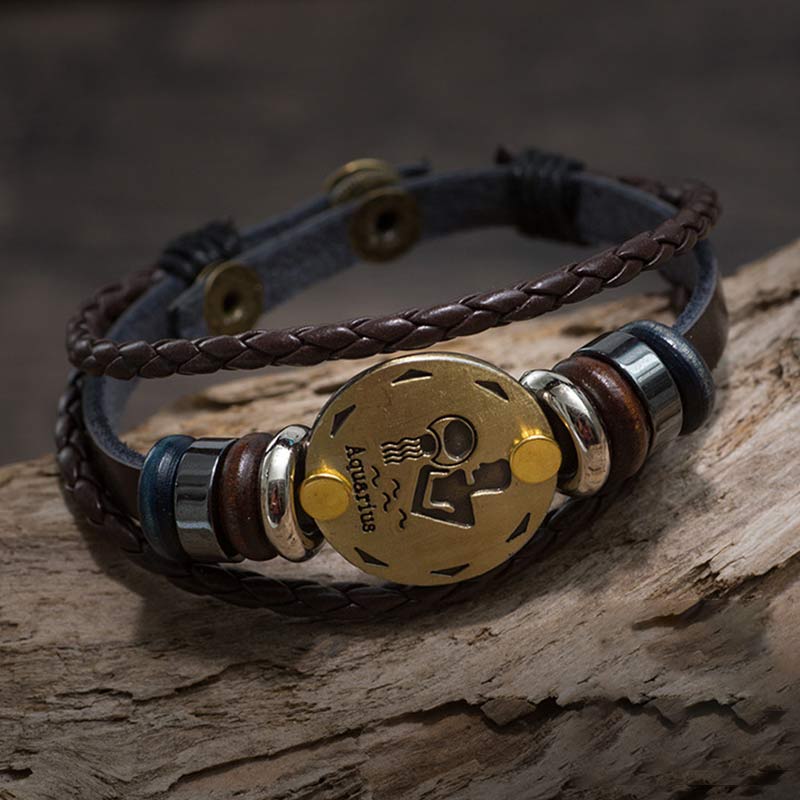 Olivenorma Zodiac Healing Weave Bracelet - Aquarius - image 1