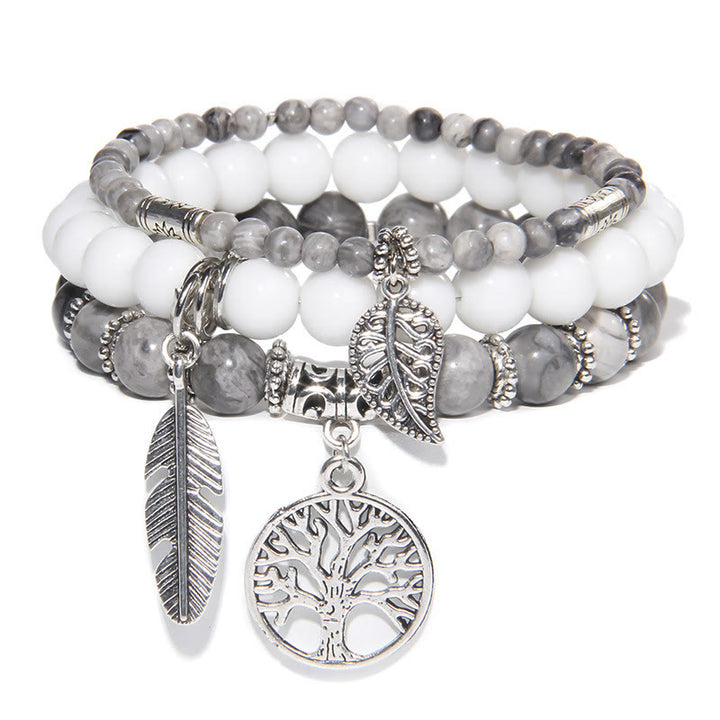 Olivenorma "Nature's Healing Moments" Tree Of Life 3 Pieces Bracelet Set - Map Stone - image 12