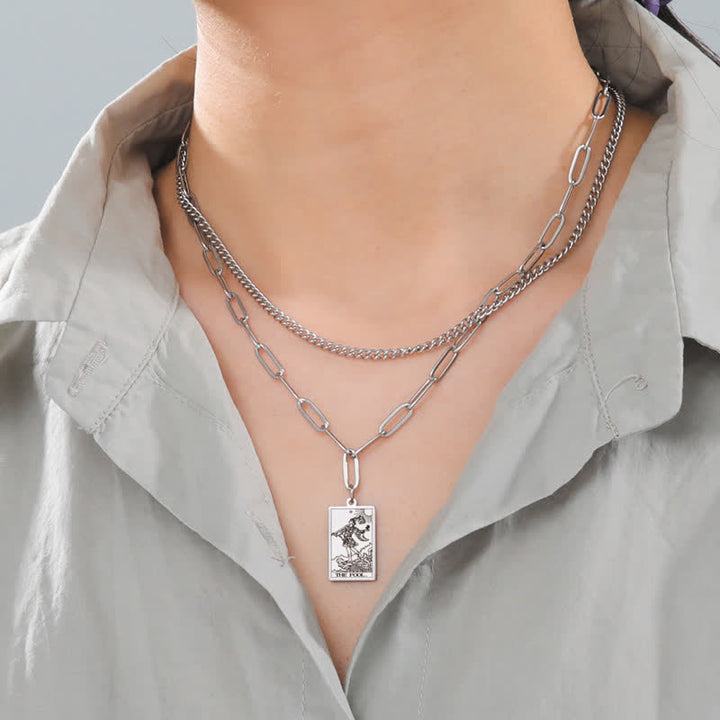 Olivenorma Tarot Card Double Chain Necklace - image 1