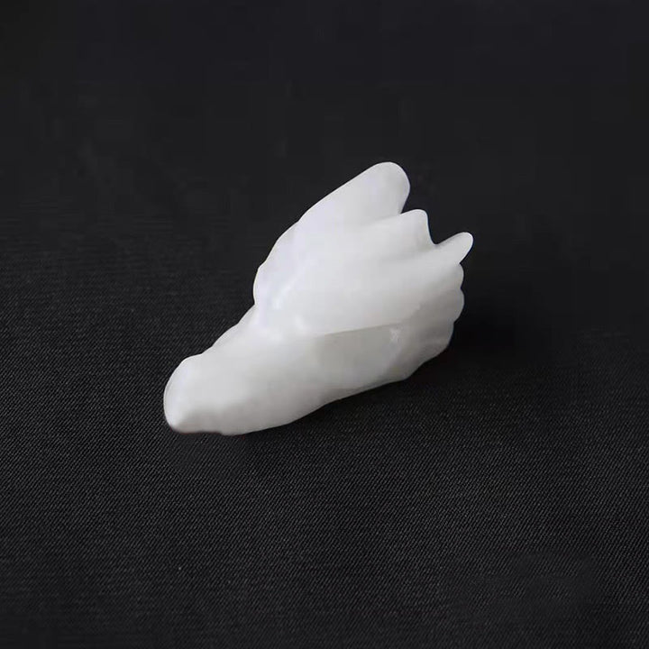 Olivenorma 1.5Inch Crystal Dragon Skull Statue Gemstone Decoration - White Jade - image 14