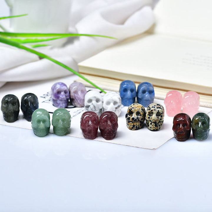 Olivenorma Crystal Mini Skull Halloween Gemstone Decoration - image 22