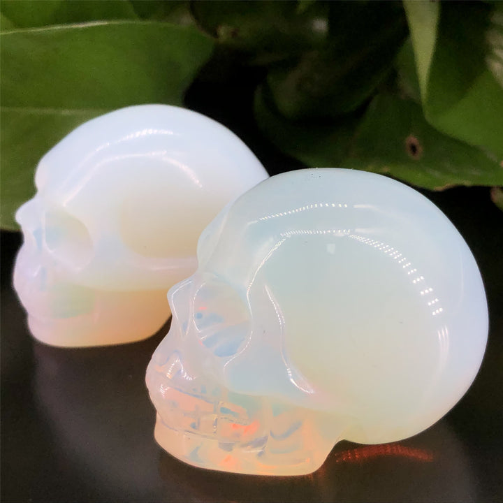 Olivenorma Opalite Crystal Skull Decoration - image 3