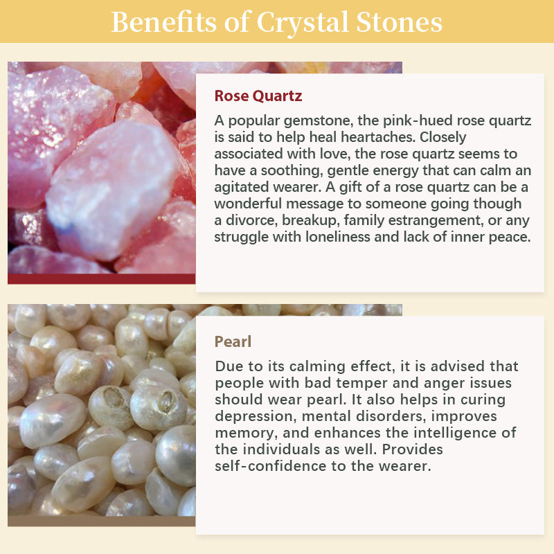 Rose Quartz With Pearl Healing Gemstone Bracelet - image 3