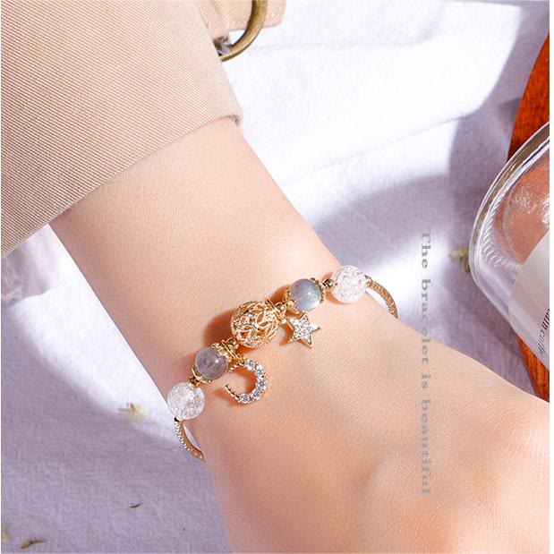 Olivenorma Labradorite Moon Star Crystal Bracelet - image 1
