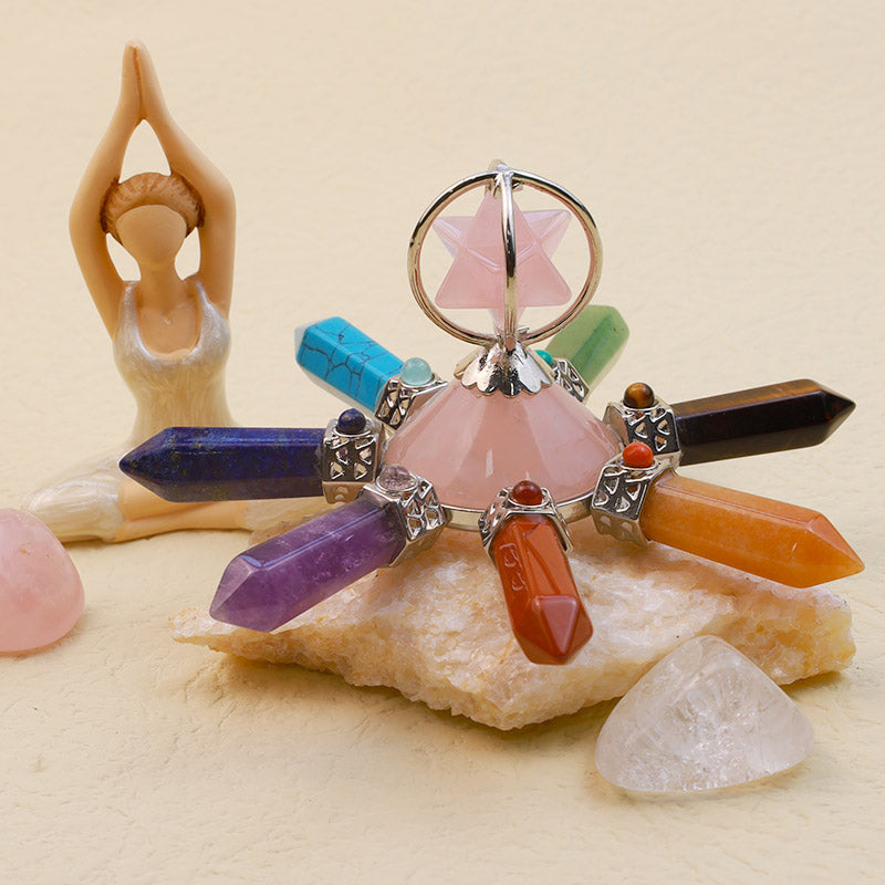 Olivenorma Natural Crystal Chakra Decoration - image 0