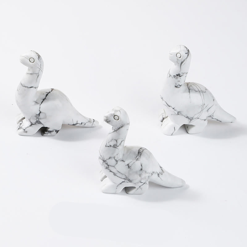 Olivenorma 2.5 Inches Crystal Dinosaur Home Docor Gemstone Decoration - White Turquoise - image 5