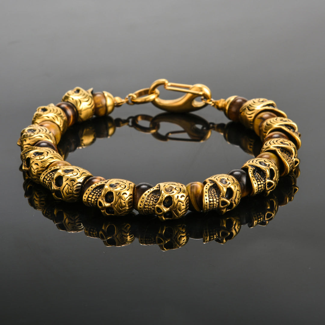 Olivenorma Natural Tiger Eye Handmade Stainless Steel Bracelet - image 10