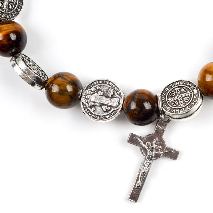 Olivenorma Tiger Eye Rosary Bracelet - image 3