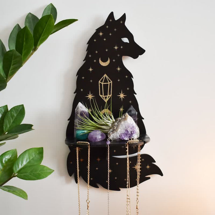  Olivenorma Celestial Wolf Altar Crystal Shelf - image 2