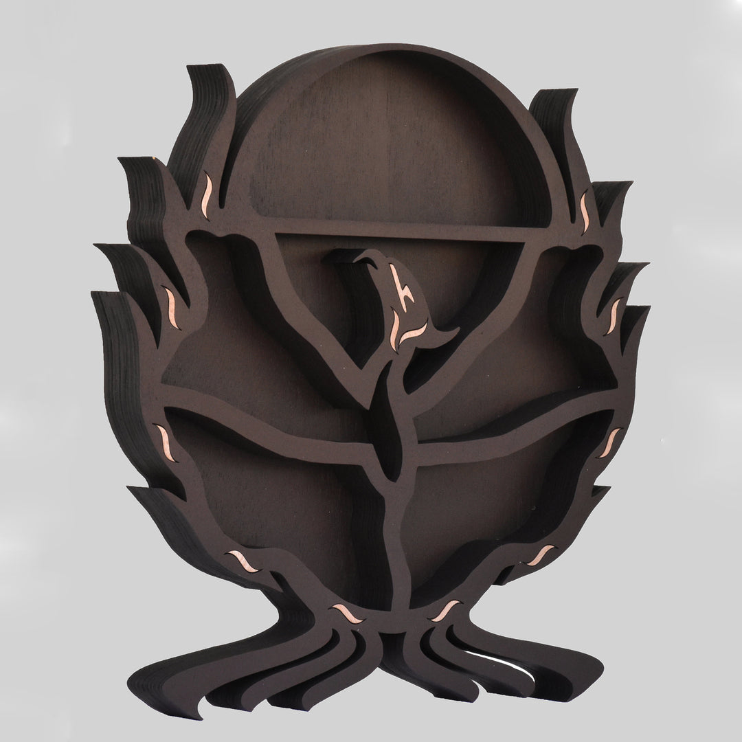 Olivenorma Phoenix Shaped Wall Decoration Handmade Crystal Stand - image 4