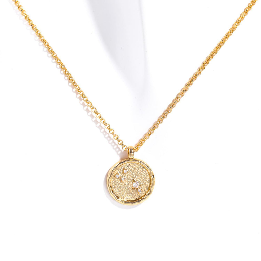 Olivenorma White Zircon Birthstone Zodiac Necklace - Aries - image 2