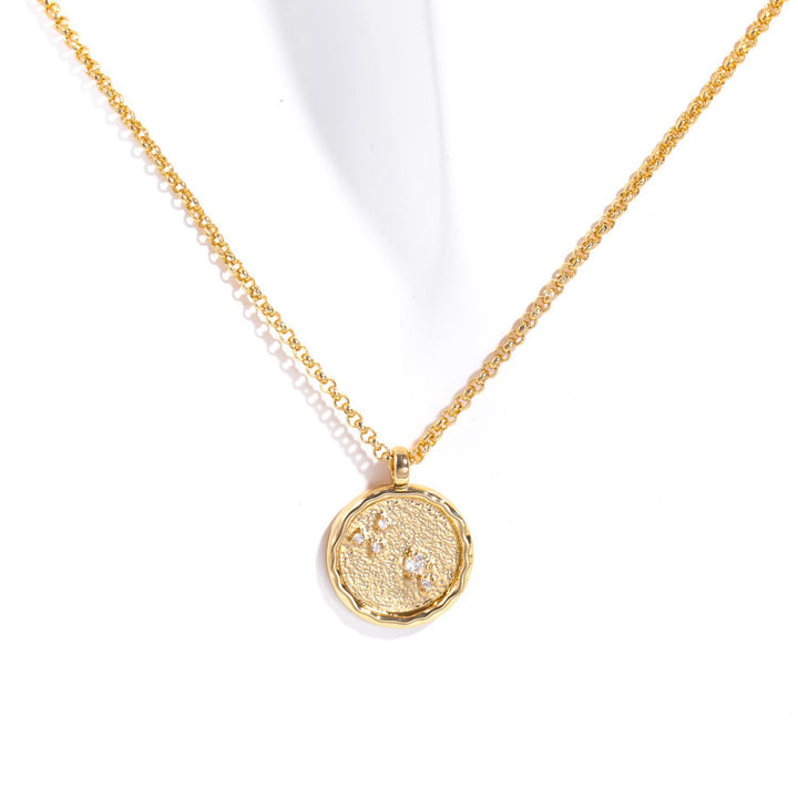 Olivenorma White Zircon Birthstone Zodiac Necklace - Aries - image 2