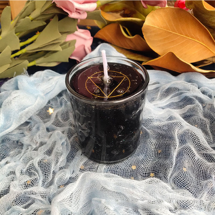 Olivenorma Wish Prayer Ceremony Glass Candle - Black - image 2