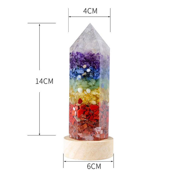 Olivenorma Natural Chakra Rose Quartz Crystal Lamp - image 4