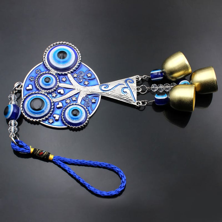 Olivenorma Blue Evil Eye Tree Of Life Windchime Wall Decor - image 5
